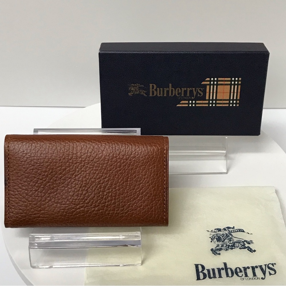 BURBERRY Leather 5-Key Holder Case 😍 - Picture 13 of 17